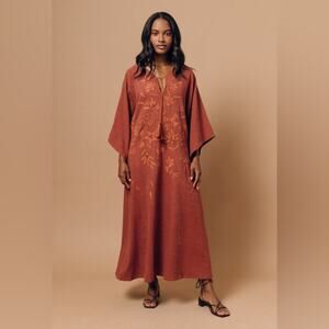 Mi Golondrina Ximena Dress Naranja Quemado